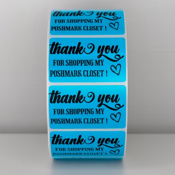 Thank You for Shopping My Poshmark Closet Stickers | THANK YOU STICKERS - Picture 3 of 11